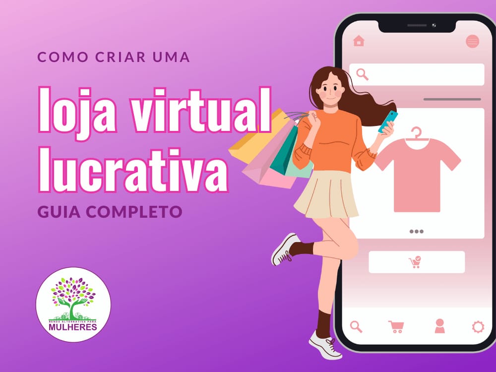 Como criar uma loja virtual lucrativa. imagem ilustrativa de uma loja virtual.